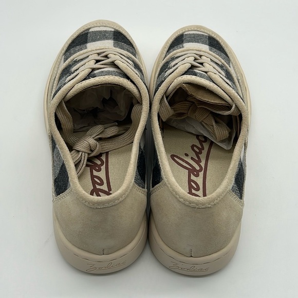 Zodiac Cheezburger Plaid Lace-Up Sneakers Women’s Size 6M Black White Tan NWT - Picture 7 of 12